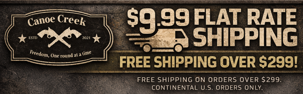 Promotional shipping offer from Canoe Creek