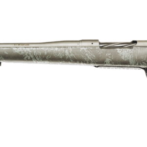 Stylish hunting rifle with patterned stock