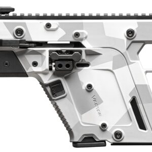 Kriss Vector firearm in white and black