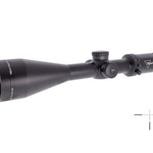 Trijicon 4.5-30x56 rifle scope on white background