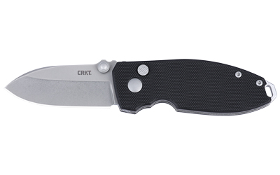 Black folding pocket knife with silver blade