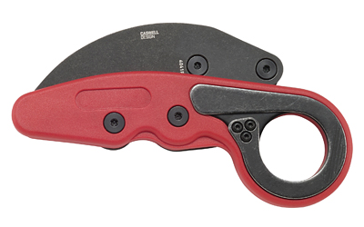 Red and black ratcheting cable cutter tool