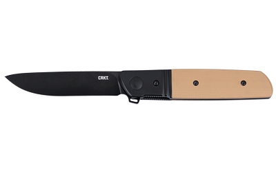 Black and tan folding pocket knife