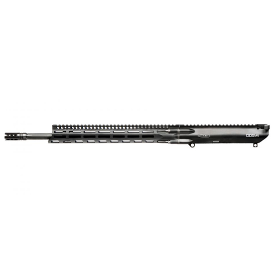 Black rifle upper receiver with rail
