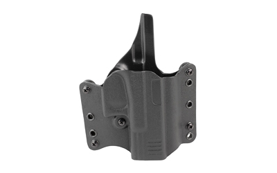 Black Kydex handgun holster with belt clips