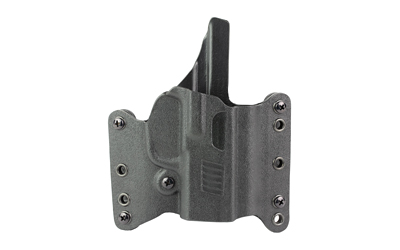 Black Kydex concealed carry holster with belt clip