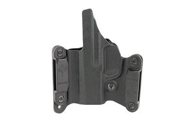 Black polymer concealed carry gun holster