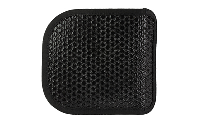 Black mesh seat cushion with rounded corners