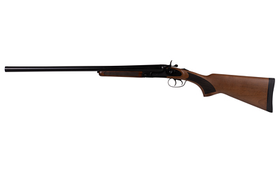 Double-barrel shotgun with wooden stock