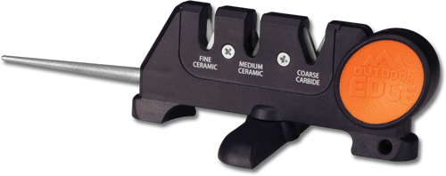 Outdoor Edge knife sharpener with multiple sharpening slots