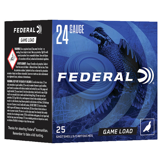 Federal 24 gauge game load shotgun shells