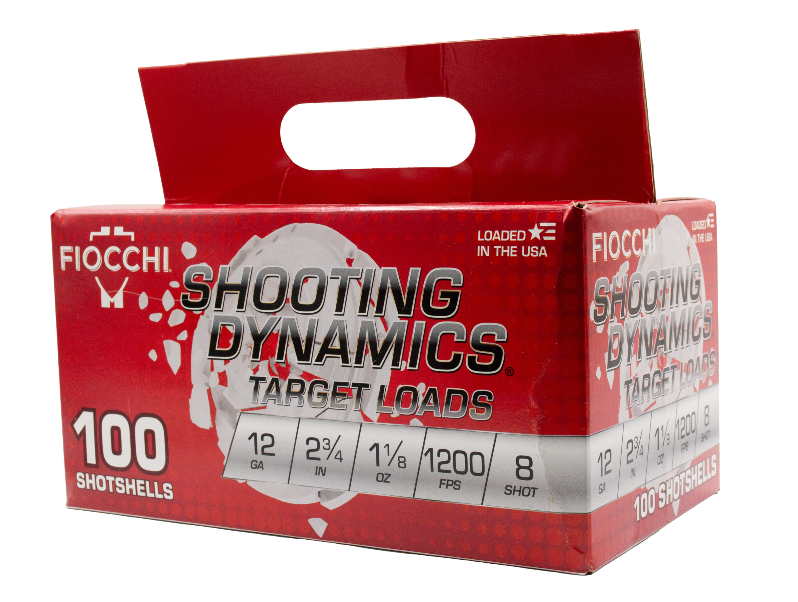 Box of Fiocchi 12-gauge target shotshells