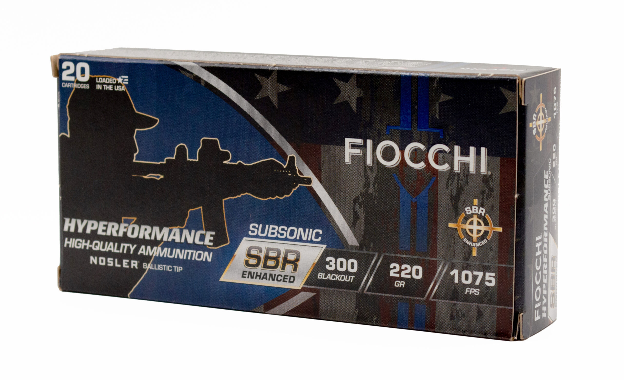 Fiocchi .300 Blackout subsonic ammunition box