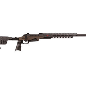 Modern bolt-action sniper rifle on white background