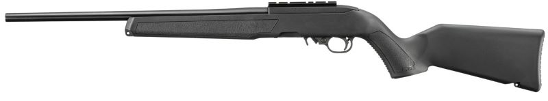 Side view of a black rifle