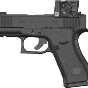 Glock 43X 9mm pistol with red dot sight