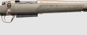 Bolt-action hunting rifle with synthetic stock