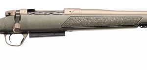 Bolt-action hunting rifle isolated on white background