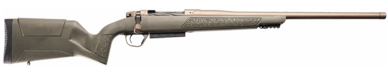 Bolt-action hunting rifle isolated on white background