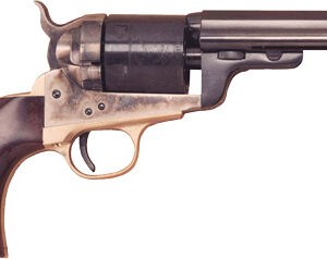 Vintage revolver handgun isolated on white background