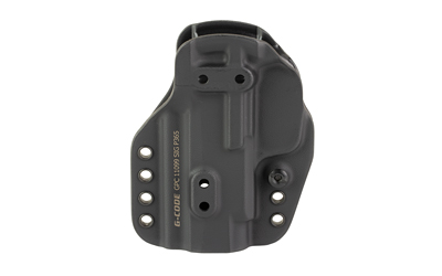 Black polymer OWB handgun holster