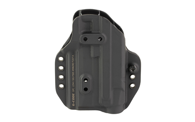Black Kydex handgun holster with belt clip