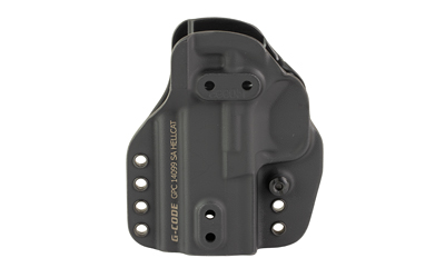 Black concealed carry pistol holster with belt clip