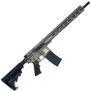Modern semi-automatic rifle isolated on white background