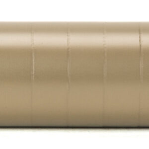 Tan Griffin Armament rifle suppressor on white background