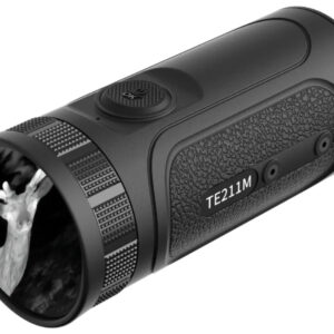 Handheld thermal monocular showing deer heat signature