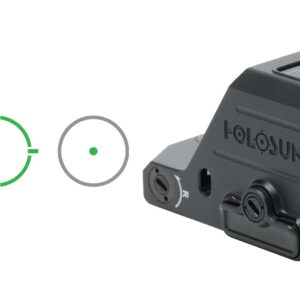 Holosun reflex sight with green reticle options