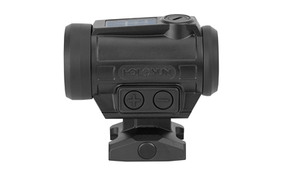 Compact black red dot sight optic