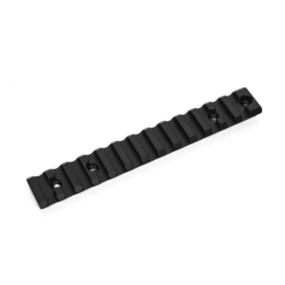 Black metal Picatinny rail mount
