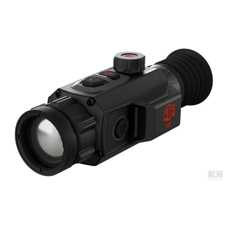 ATN 640 thermal monocular device on white background