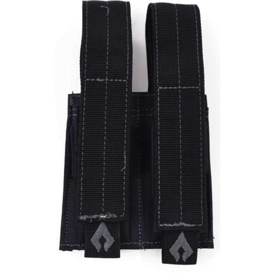 Black nylon belt loop attachments with Velcro straps