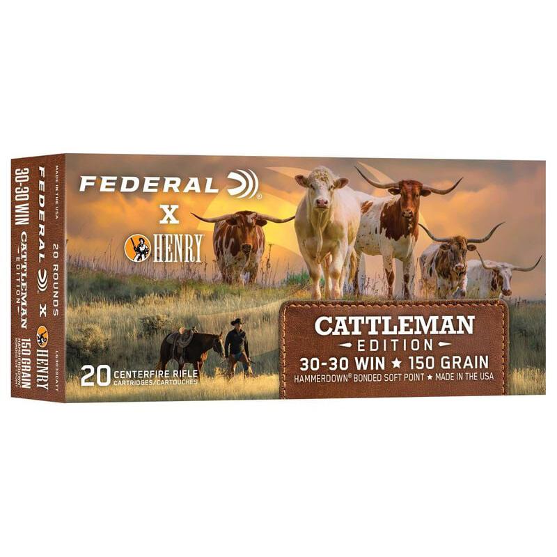 Federal X Cattleman Edition 30-30 ammunition box