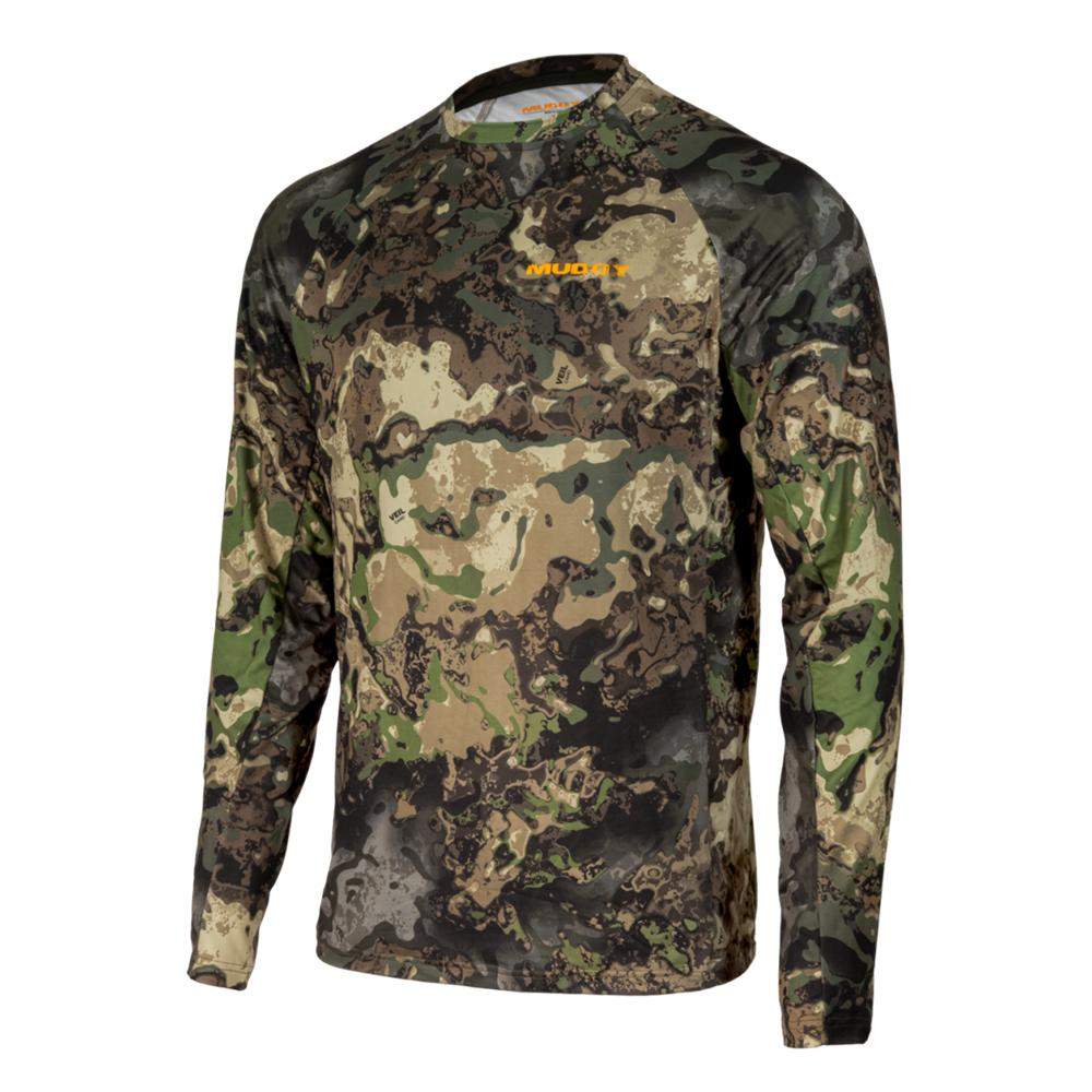 Long-sleeve camouflage performance hunting shirt