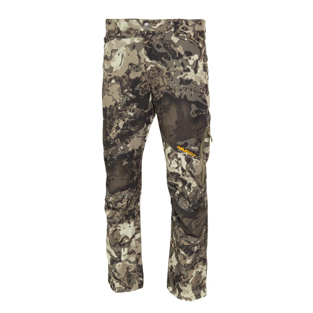 Camouflage hunting pants with reinforced knee panels