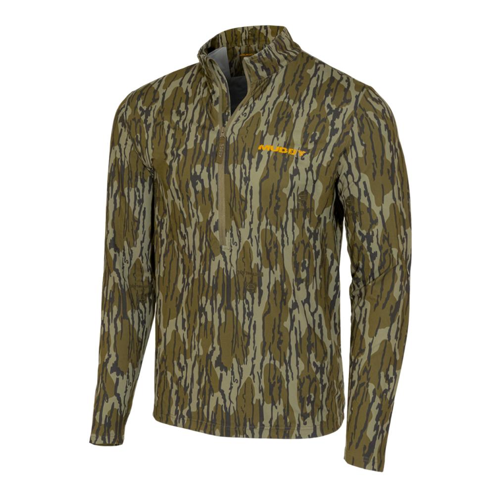 Camouflage quarter-zip long sleeve jacket