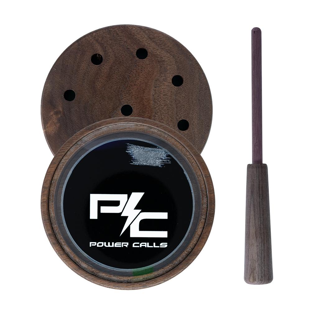 Wooden duck call with striker and logo