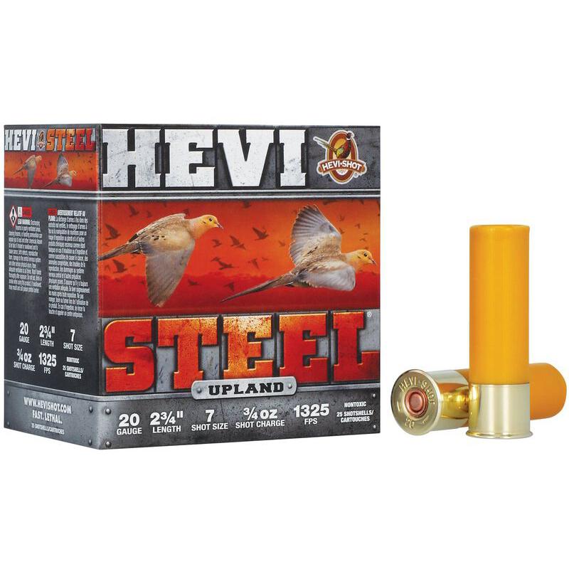 20 gauge Hevi Steel ammunition box and shells