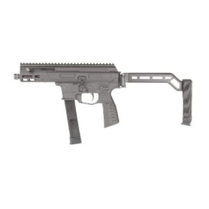 Compact tactical firearm with folding brace and magazine