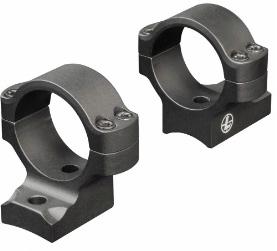 Rifle scope mount rings in black finish