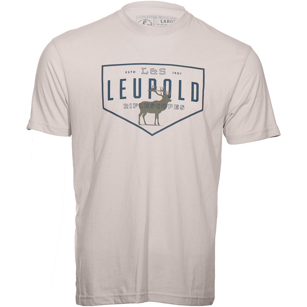 Beige Leupold Riflescopes logo T-shirt