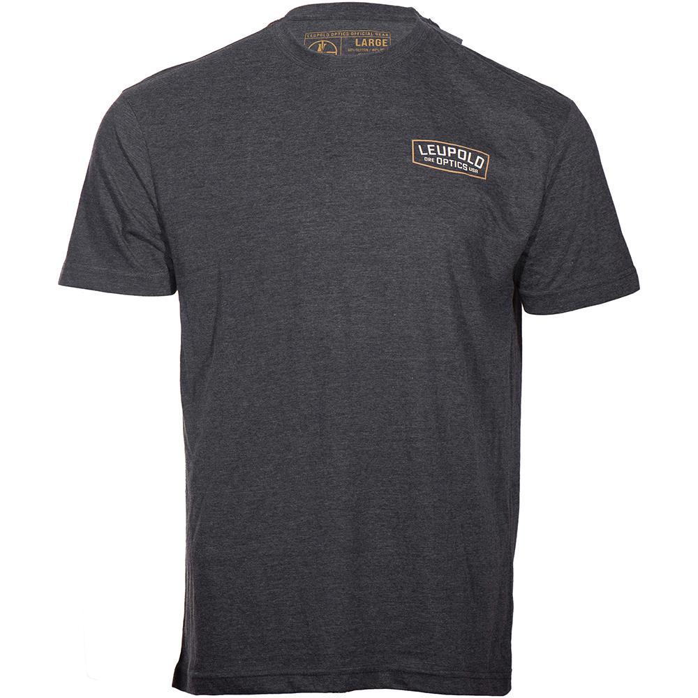 Dark gray Leupold logo short-sleeve T-shirt