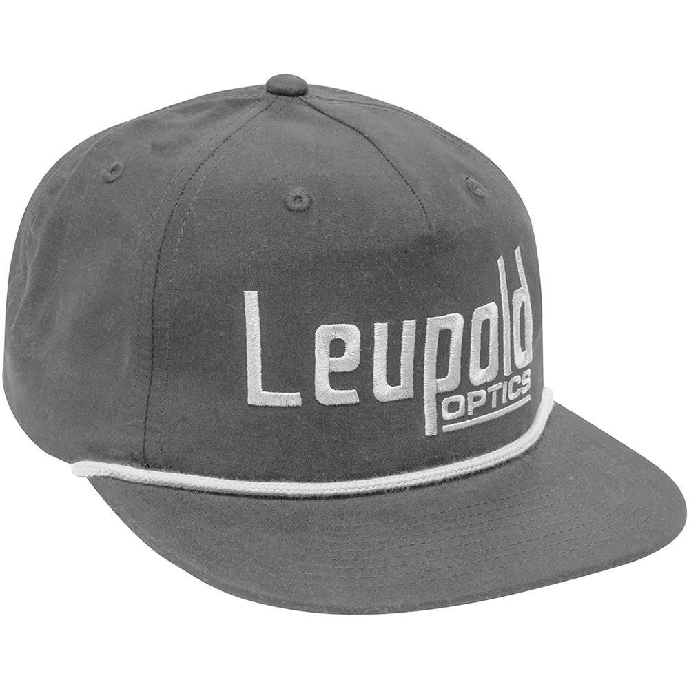 Gray Leupold Optics flat-brim baseball cap