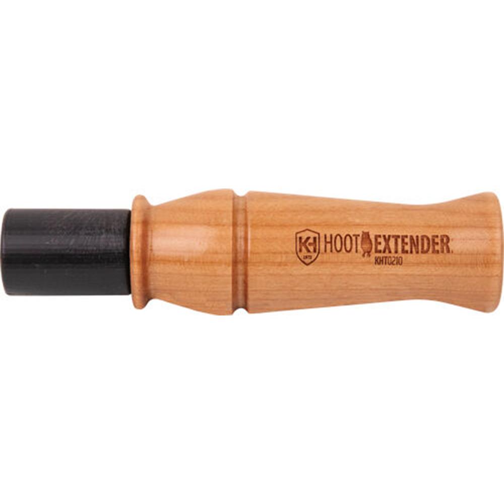 Wooden Hoot Extender owl call with black mouthpiece