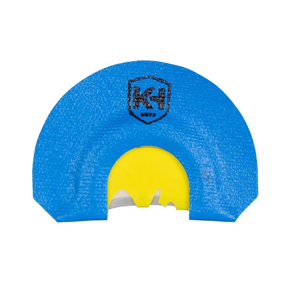 Blue and yellow diaphragm turkey call