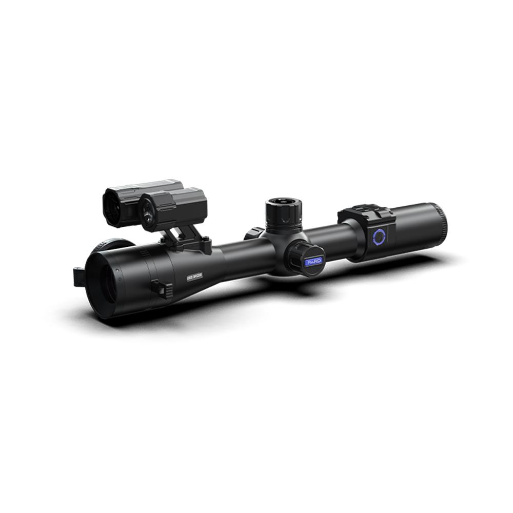 Tactical rifle scope with night vision attachment