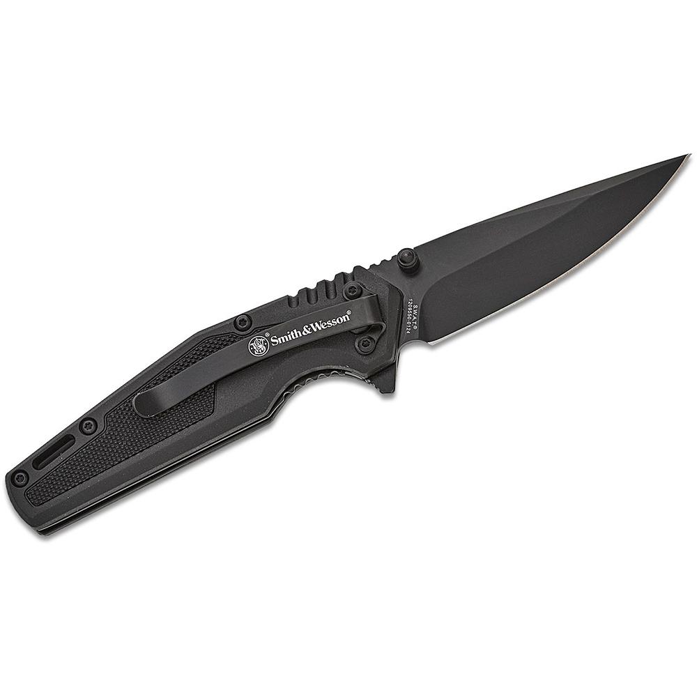 Black Smith & Wesson folding pocket knife